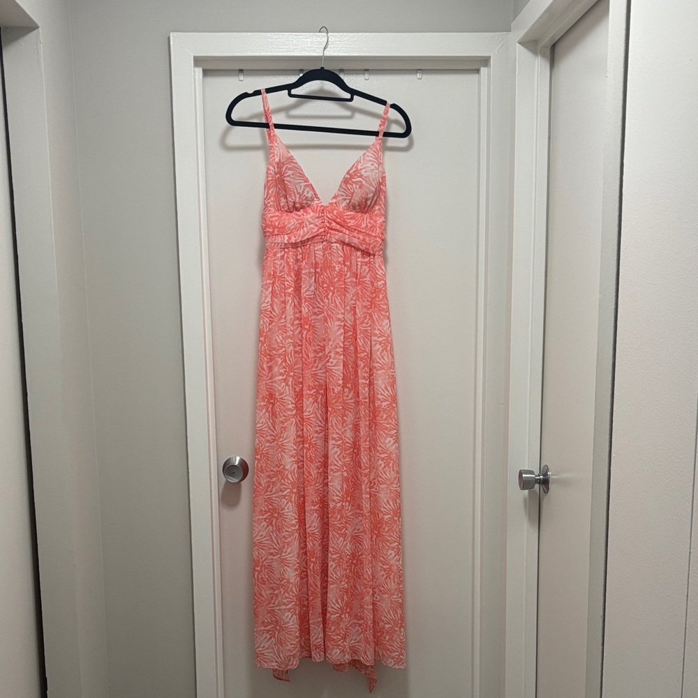 Victoria’s Secret (Moda International) Coral Printed Maxi Dress - Size Small